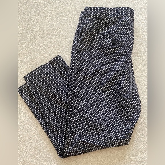 Theory Treeca 2 Tile Geo Wool black/white, trousers size 6, new no tag - Picture 2 of 6